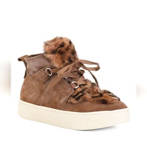 NAKED FEET suede EVOLUTION COZY SNEAKERS size 8 BRAND NEW lace up style